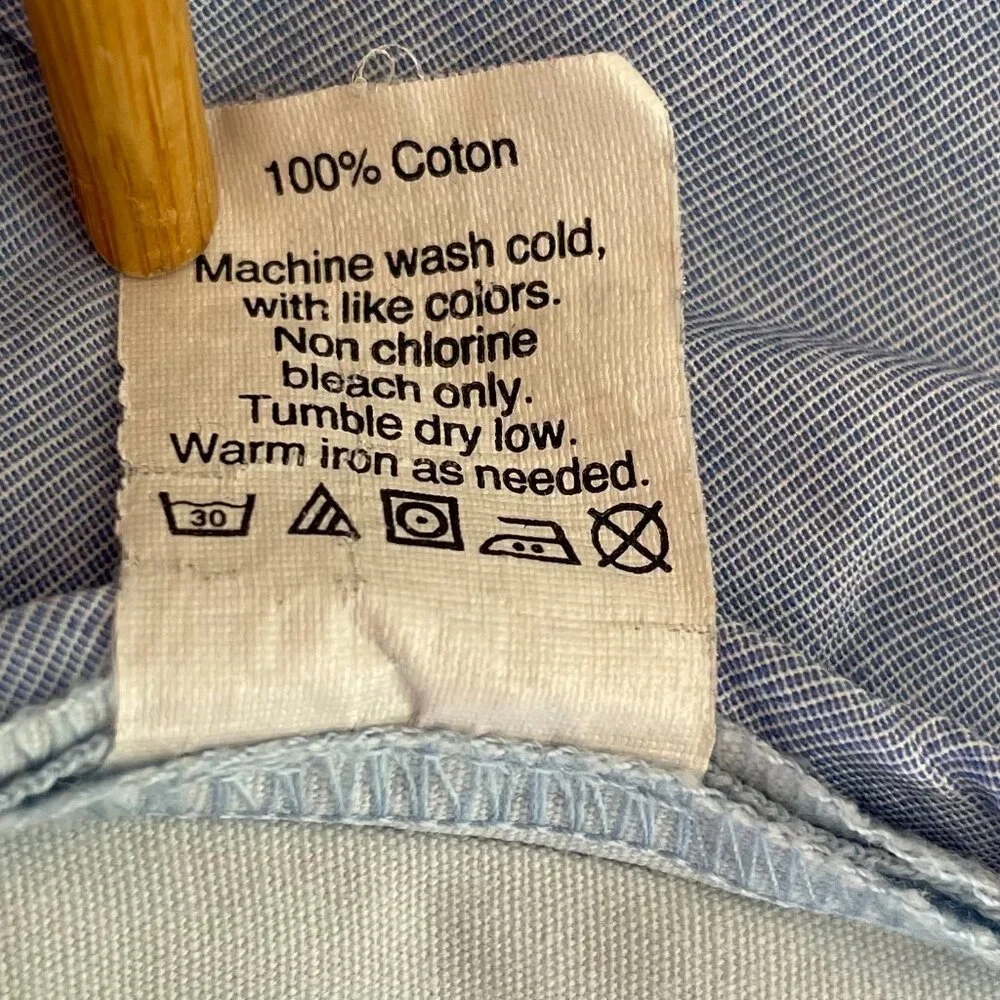 J Crew Men’s Size 29 Chino Shorts Light Blue Cotton Flat Front Casual